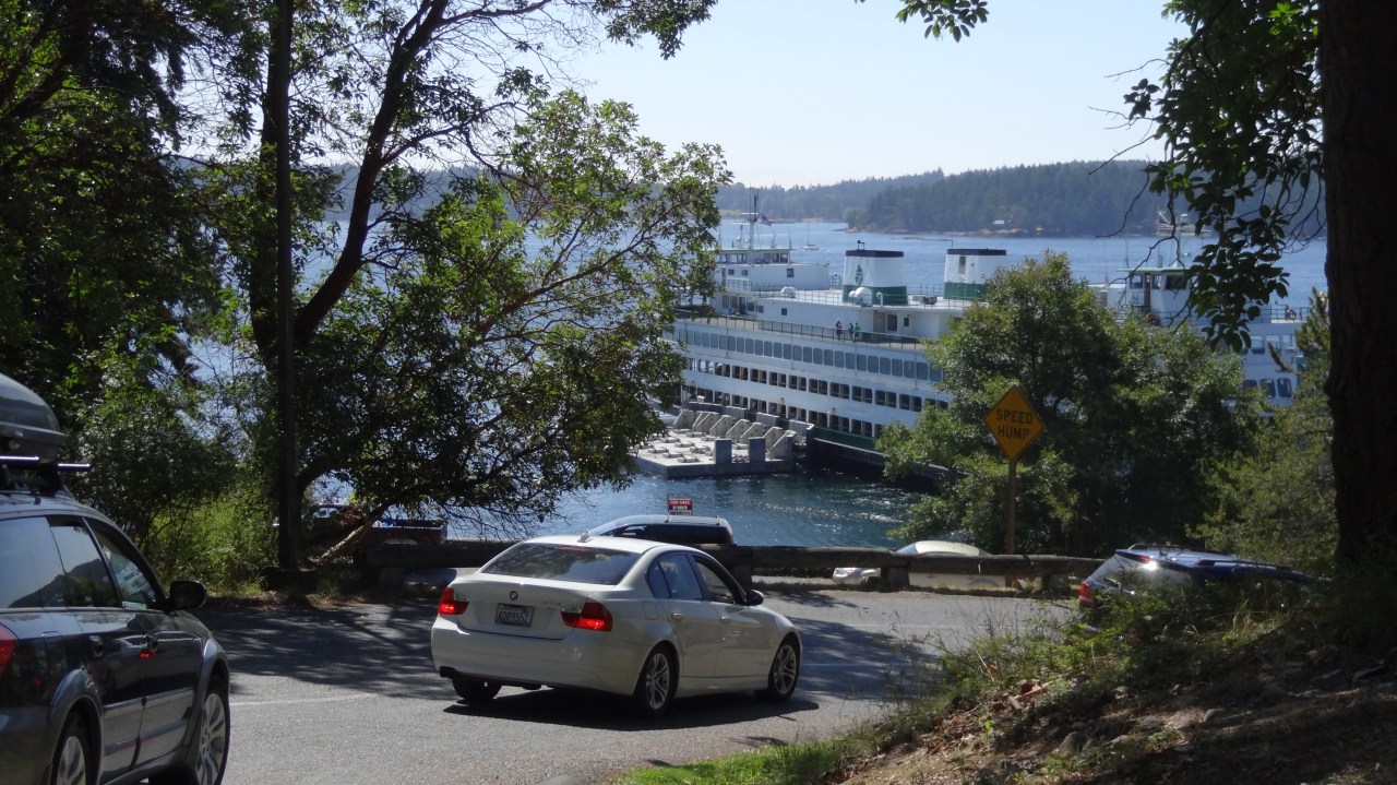 The Car Ferry Service Takes About an Hour Between Anacortes and Orcas Harbour