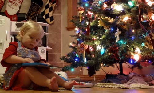 Zephyrne With Her Gift By The Tree